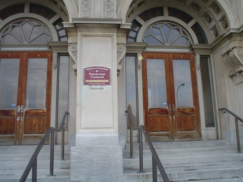 The school entrance